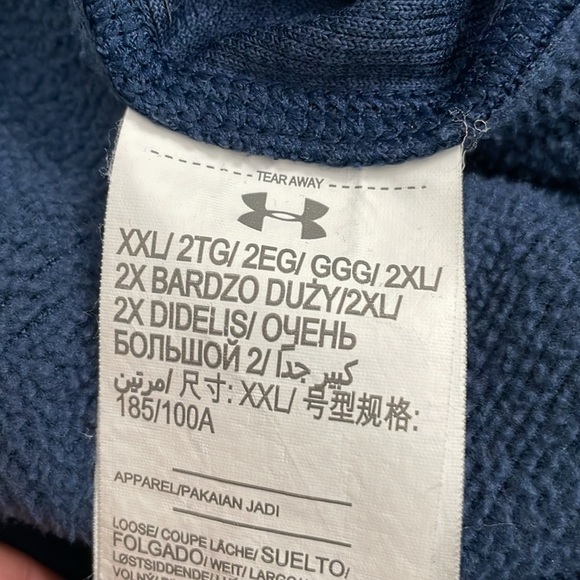 Under Armour cold gear 1/4 zip pullover sweatshirt. Size XXL - Picture 7 of 7